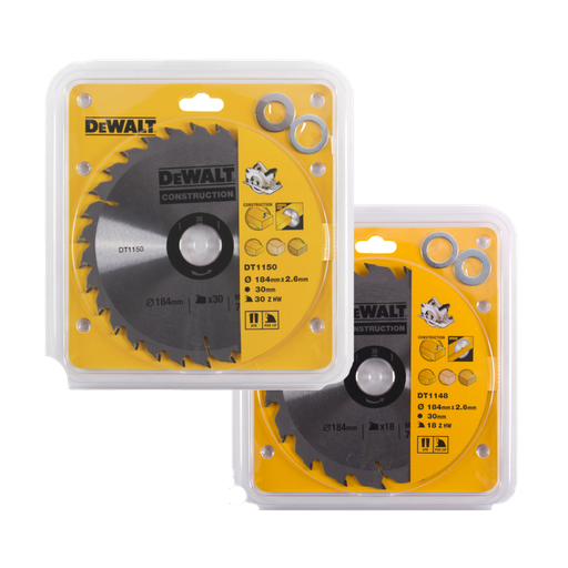 [STAN-P370] Hoja de Sierra Circular para Madera y Plástico 184x2,6 Ø30 mm