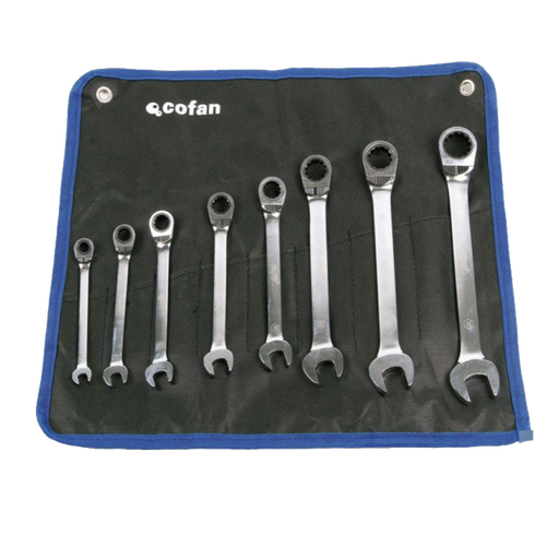 [COFAN-534] Set de 8 Llaves de Carraca Mixtas Ref. 09504055