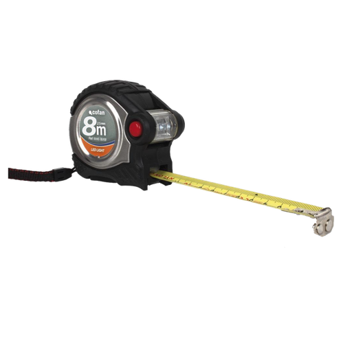 [COFAN-622] Flexómetro Super Imán + Led 25 mm x 8 mt Ref. 10498025