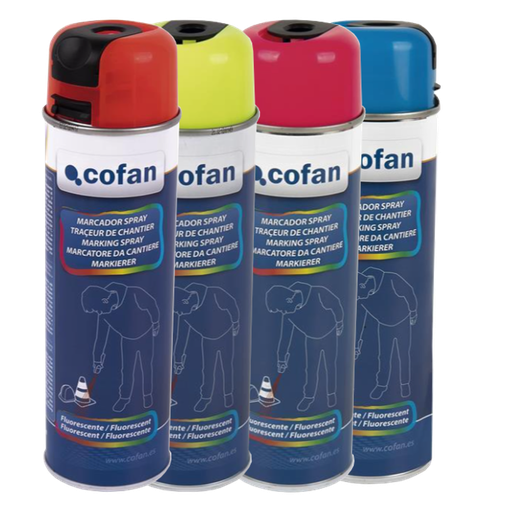 [COFAN-P717] Spray Marcador de Obra 500 ml