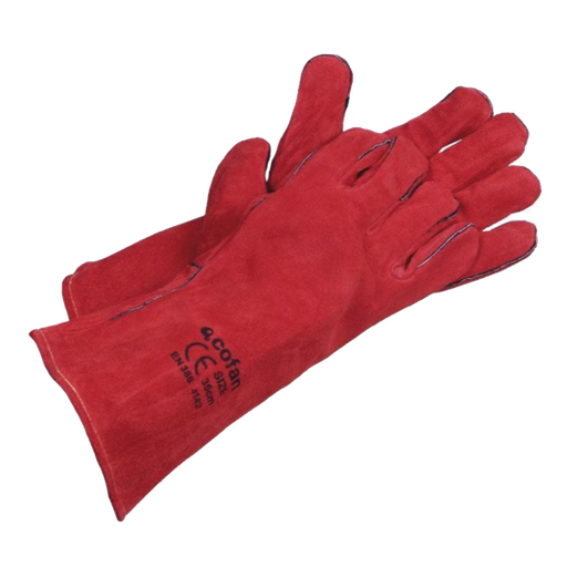 [COFAN-760] Guante Soldador Rojo de Serraje Ref. 11000069BL