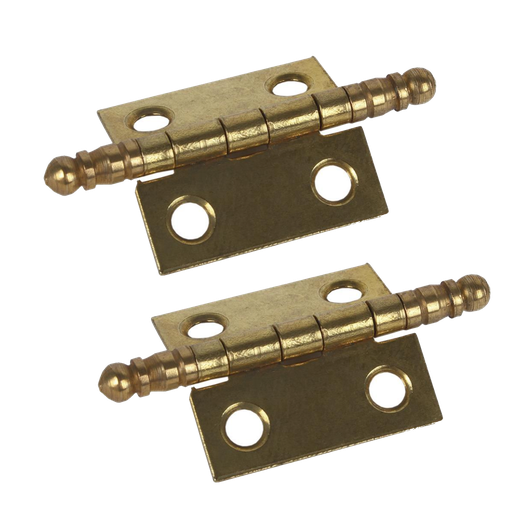 [COFAN-P852] Bisagra de Hierro Latonado Fin Alto (2 ud)