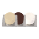 Tope para Puerta Adhesivo Base Inox 40x40 (2 ud)