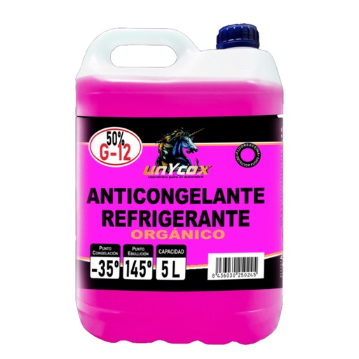 [UNY-25] Anticongelante-Refrigerante 5 Litros 50 % G12 Ref. XANT50G5L