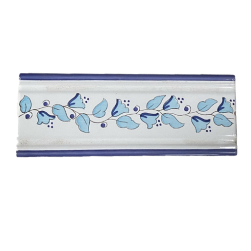 [CEN-41] PZ Cenefa Campanillas Azul 7,5x20