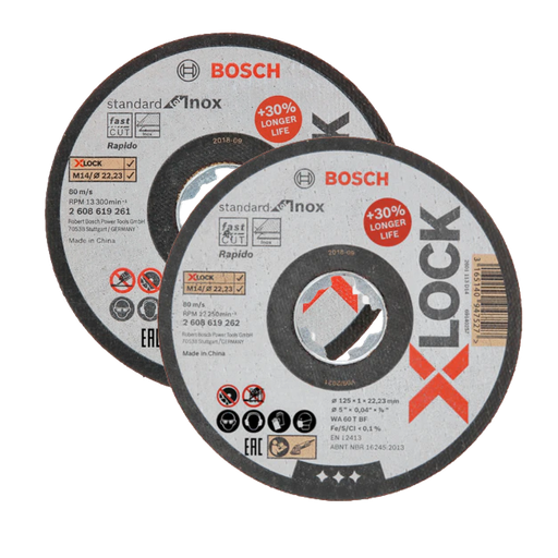 [BOSCH-P363] Disco de Corte X- LOCK Standard for Inox 1 mm