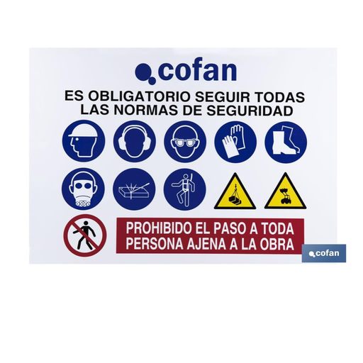 [COFAN-1122] Cartel de obra en glasspack 100x700 Ref. 21201003