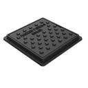 Tapa y marco 200x200x18 mm "Gris"