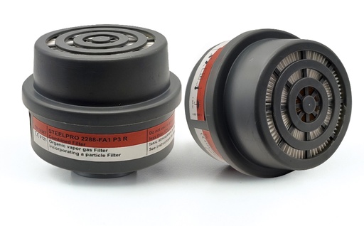 [2288FA1P3SIN] Filtros de rosca Steelpro para media máscara &quot;Breath&quot; (A1P3) REf. 2288FA1P3SIN