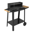 Barbacoa Carro Portátil Musters de Acero para Carbon 520 x 270 mm Ref. 401000006