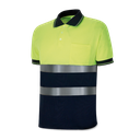 Polo manga corta alta visibilidad amarillo/azul Talla M Ref. 1288PAVXCRYFA